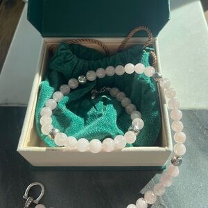 JAI by John Hardy Sterling Silver & Morganite Bead Equestrian Toggle Necklace 18